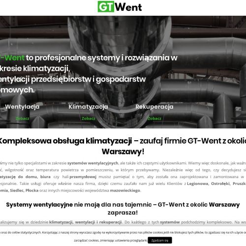 Projektowanie wentylacji przemysłowej - piaseczno