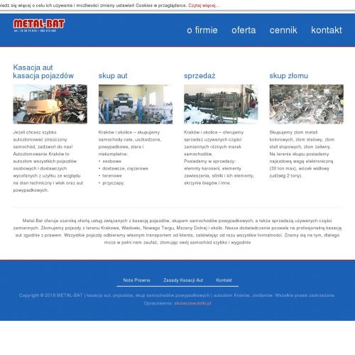 Złomowanie aut Myślenice