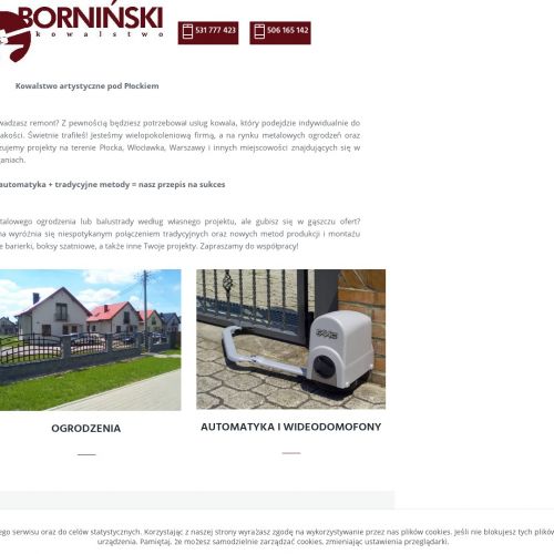 Balustrady zewnętrzne kute Warszawa