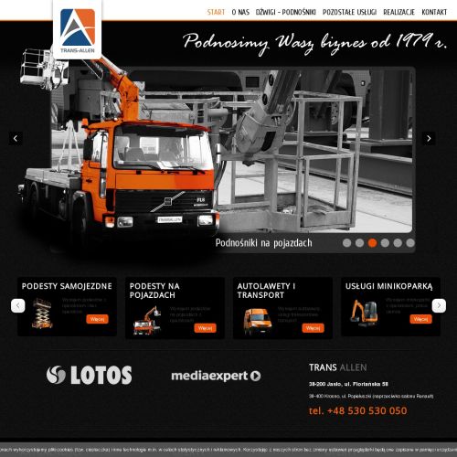 Podnośnik koszowy na gąsienicach w Gorlicach