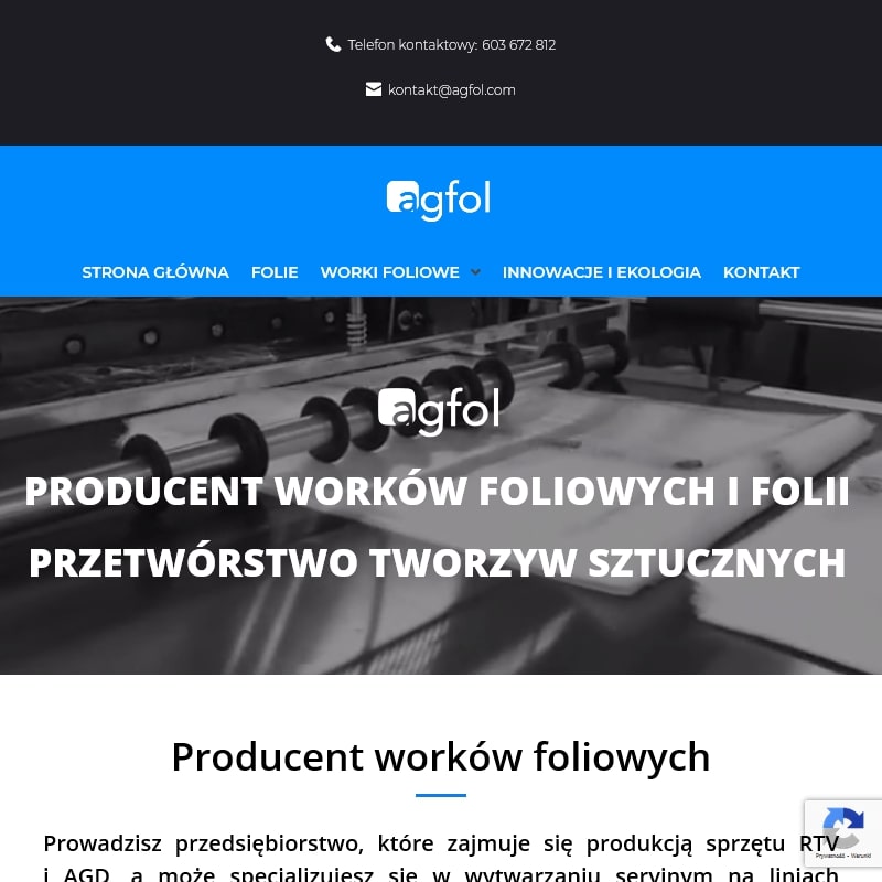 Producent woreczków foliowych