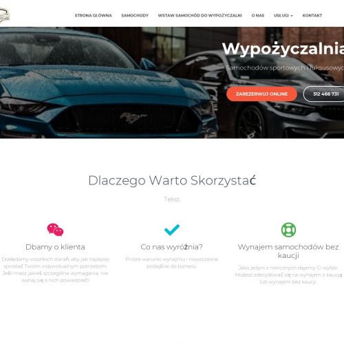 Wypożyczalnia aut luksusowych Warszawa