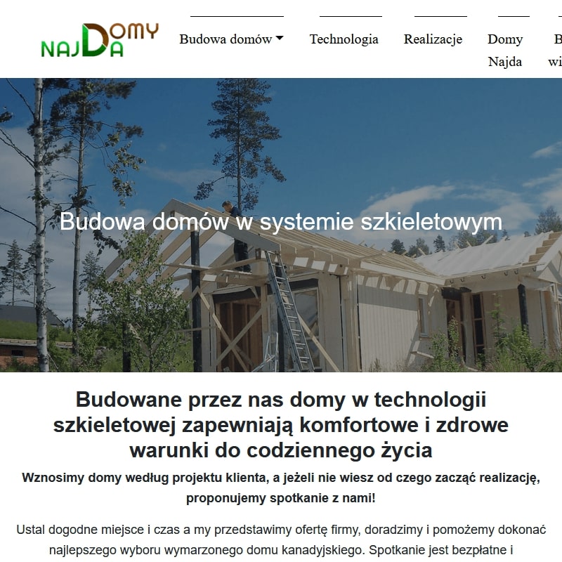 Domy drewniane całoroczne szkieletowe - Szczecin