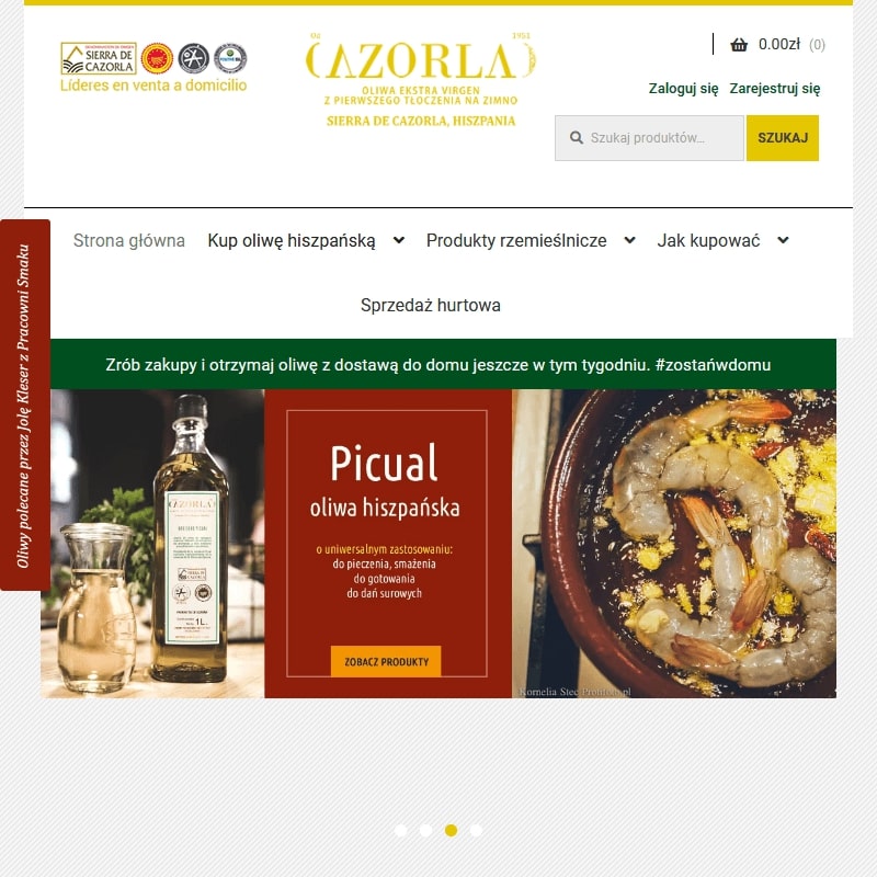 Sklep internetowy z hiszpańskimi olejami