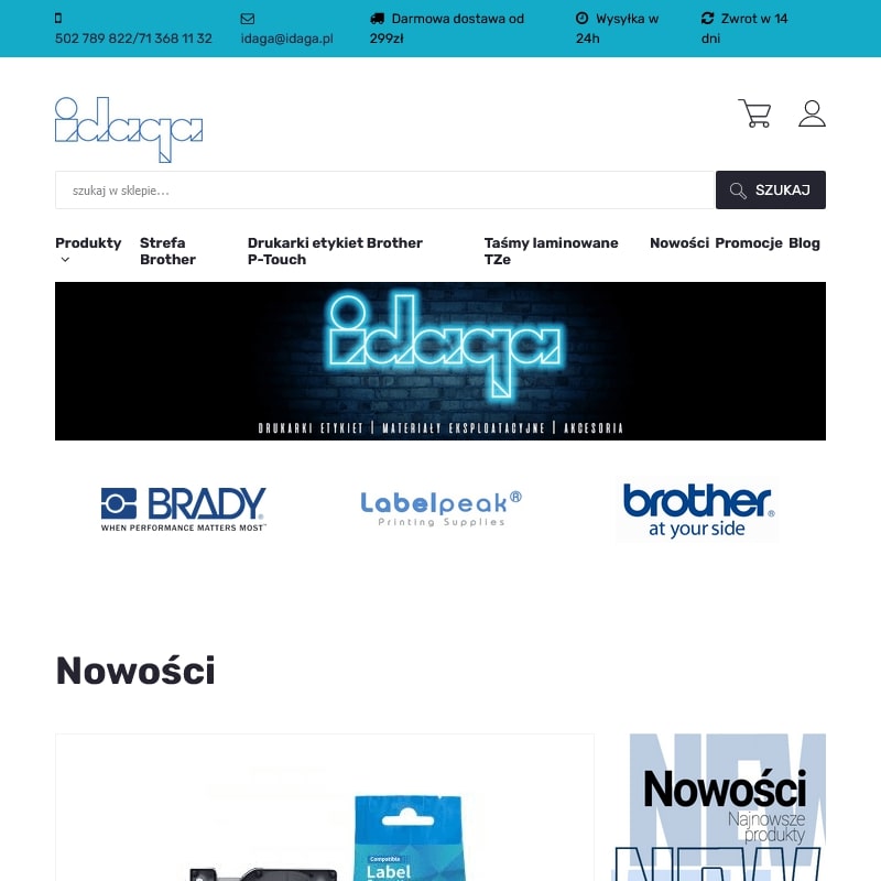 Drukarka etykiet brother pt-h107b