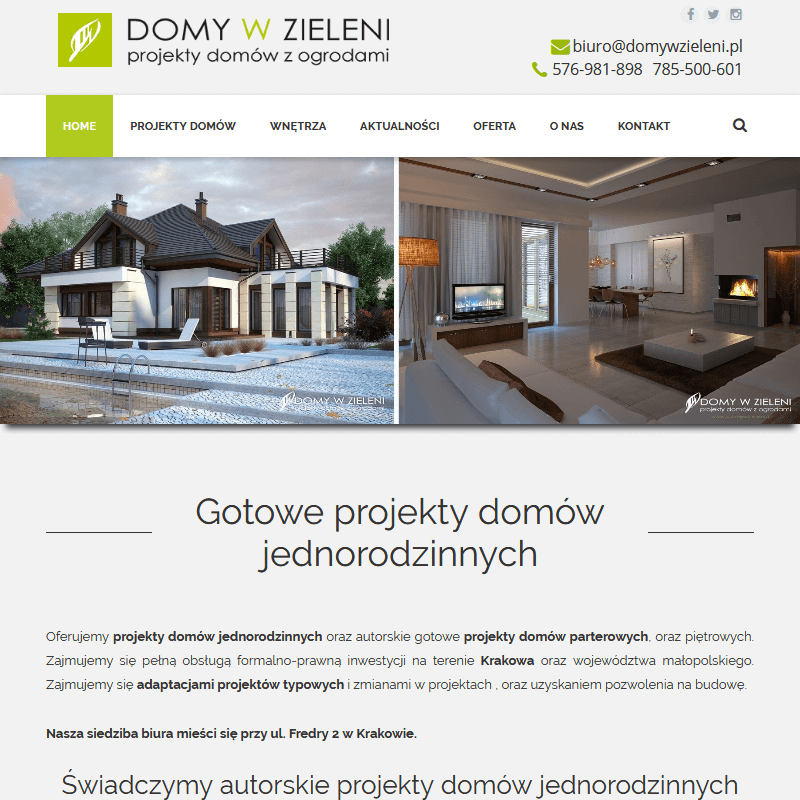 Projekty domów tanio - Kraków