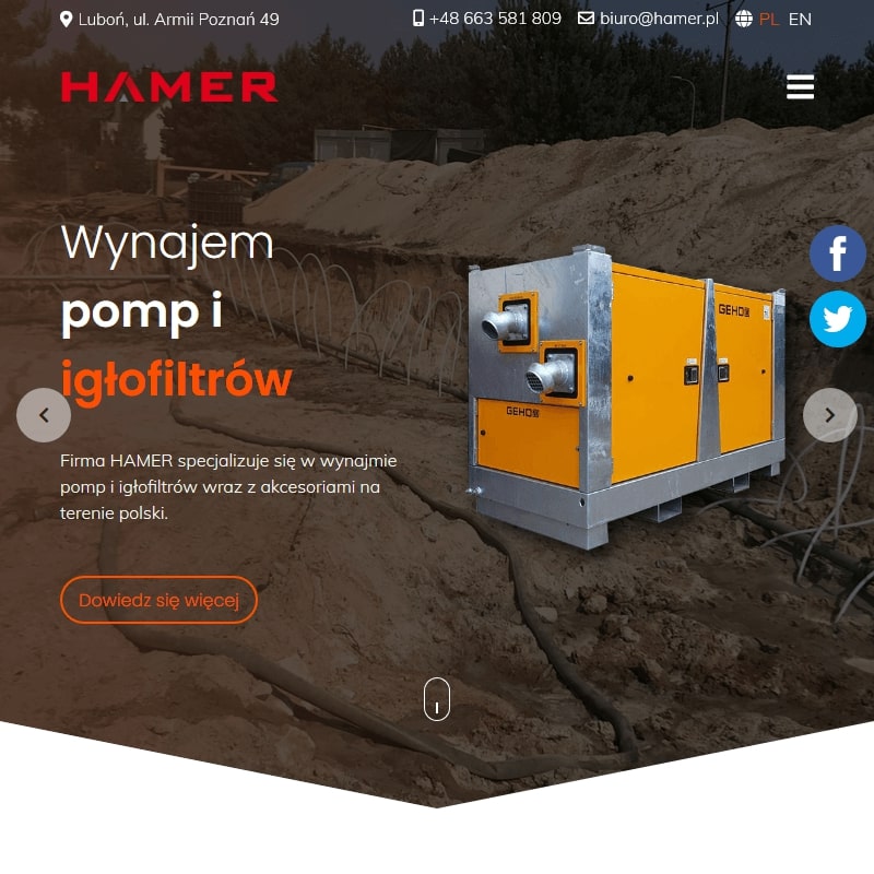 Odwodnienia geotechniczne - Szczecin