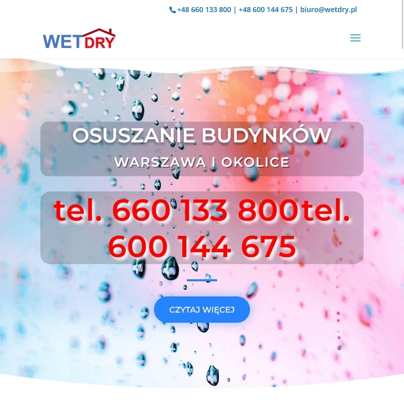 Wynajem osuszaczy powietrza Warszawa